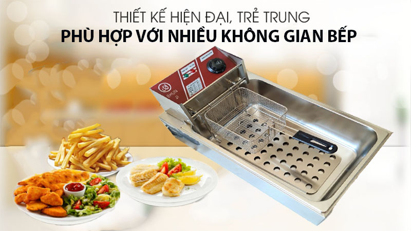 Bếp chiên nhúng điện Shunji EH212 - Hàng chính hãng