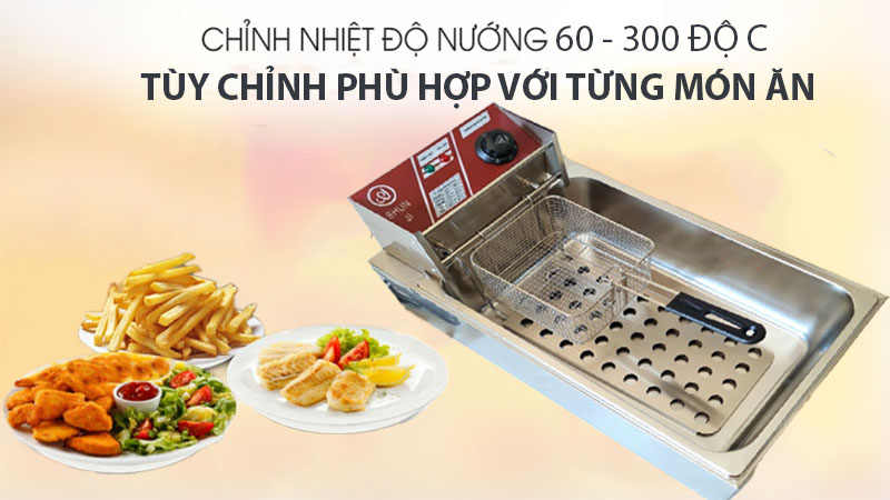 Bếp chiên nhúng điện Shunji EH212 - Hàng chính hãng