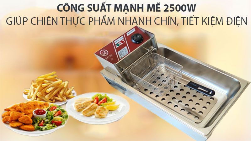Bếp chiên nhúng điện Shunji EH212 - Hàng chính hãng