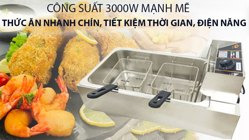 Bếp chiên nhúng điện đơn Sunny SN-01S 12L - Hàng chính hãng