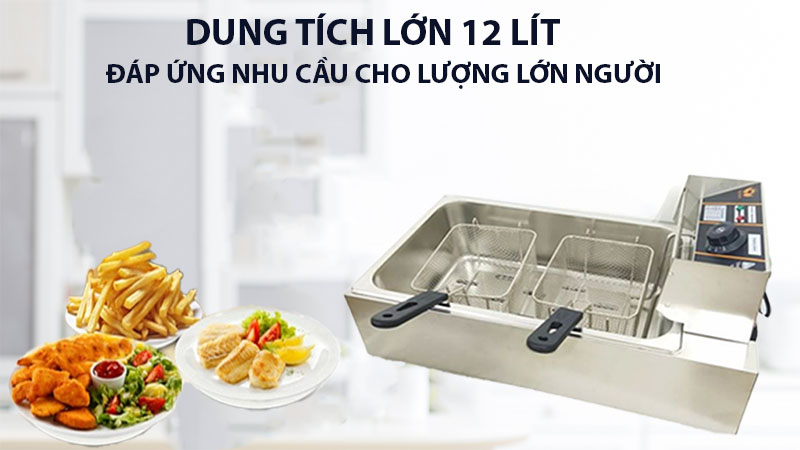 Bếp chiên nhúng điện đơn Sunny SN-01S 12L - Hàng chính hãng
