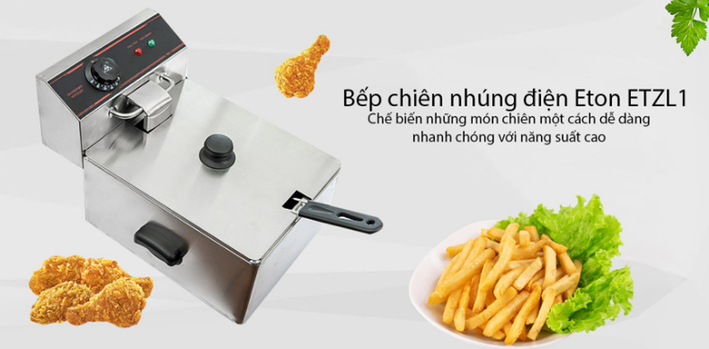 Bếp chiên nhúng điện đơn Eton ET-ZL1 - Hàng chính hãng