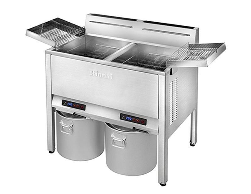 Bếp chiên nhúng đôi dùng gas Rinnai RFA-427G - Hàng chính hãng