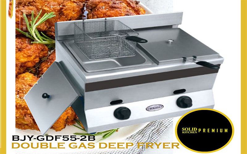 Bếp chiên nhúng gas đôi Berjaya BJY-GDF55-2B - Hàng chính hãng