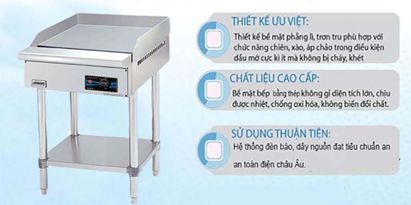 Bếp chiên phẳng công nghiệp Berjaya EG3000FS - Hàng chính hãng