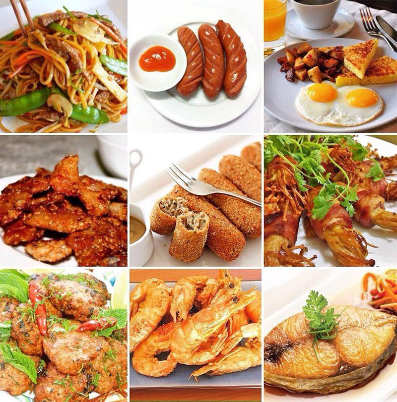 Chuyên dùng chế biến các món chiên rán, thức ăn nhanh 