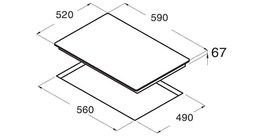 Bếp hồng ngoại ba bếp Cata TDN 603 B