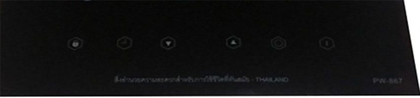 Bảng điều khiển của bếp âm hồng ngoại đơn Panworld PW-867