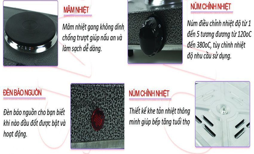 Bếp điện đôi Mishio MK-144 - Hàng chính hãng