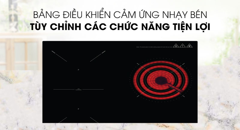 Bảng điều khiển cảm ứng của Bếp điện kết hợp từ Teka HIF-6021S