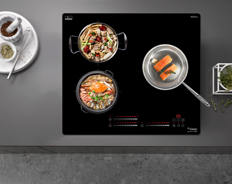 Bếp điện từ 3 vùng nấu Canzy CZ-656HNT  - Hàng chính hãng