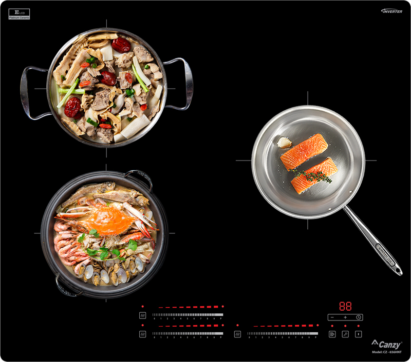 Bếp điện từ 3 vùng nấu Canzy CZ-656HNT  - Hàng chính hãng