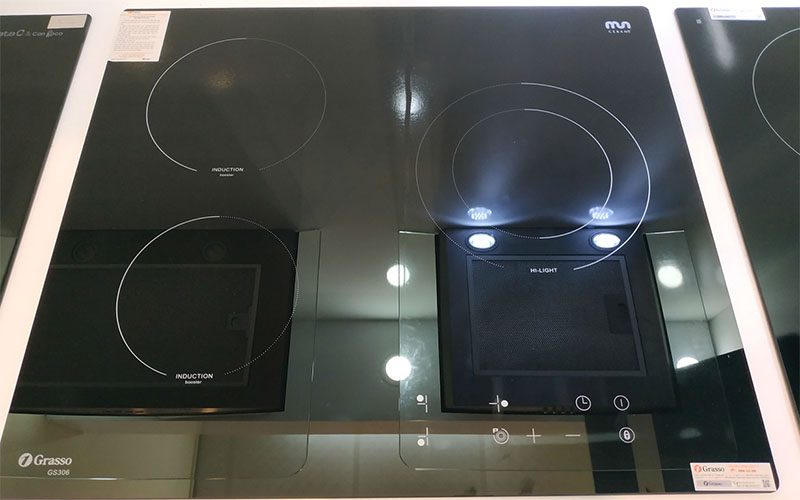 Bếp điện từ 3 bếp Grasso GS-306 - Hàng chính hãng