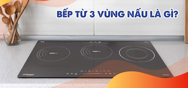 Bếp điện từ 3 Capri CR-810 PLUS - Hàng chính hãng