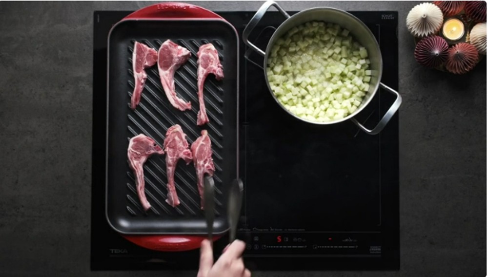 Bếp điện từ 3 vùng nấu Teka IBF 63210 SSM BK - Hàng chính hãng