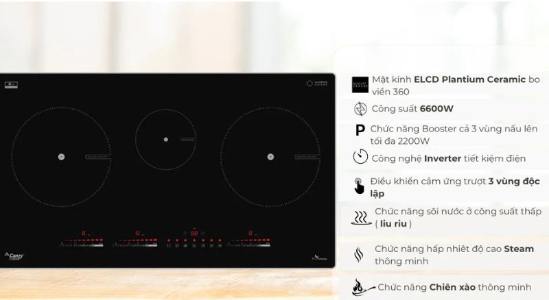 Bếp điện từ 3 vùng nấu Canzy CZ856HN  - Hàng chính hãng
