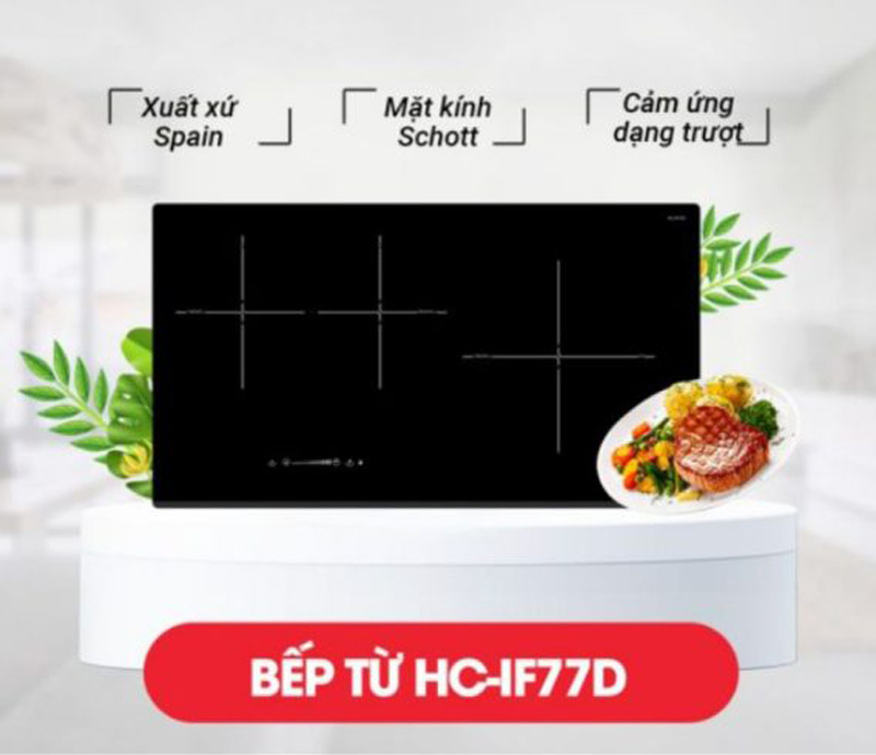 Bếp điện từ 3 vùng nấu Hafele HC-IF77D - Hàng chính hãng