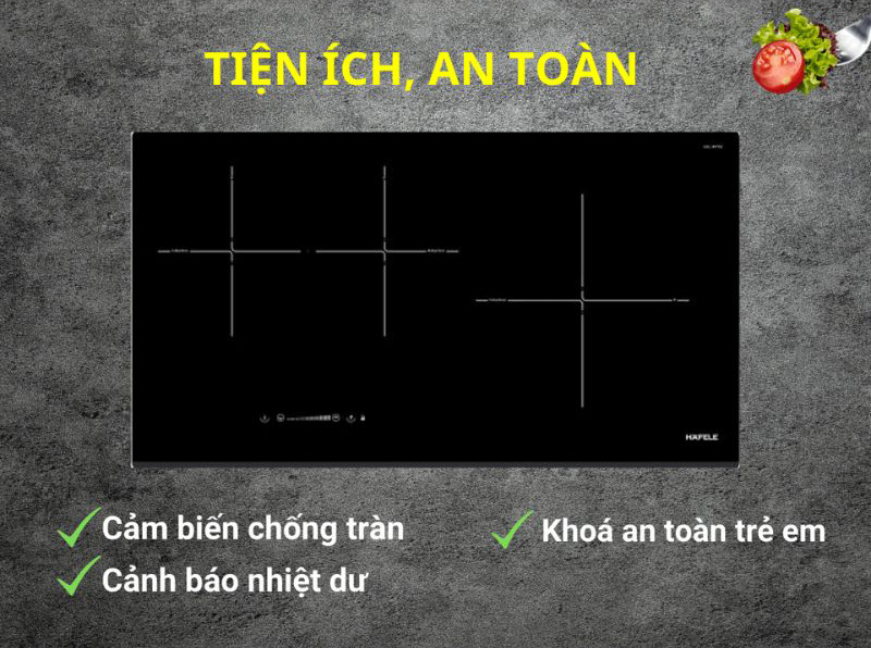 Bếp điện từ 3 vùng nấu Hafele HC-IF77D - Hàng chính hãng