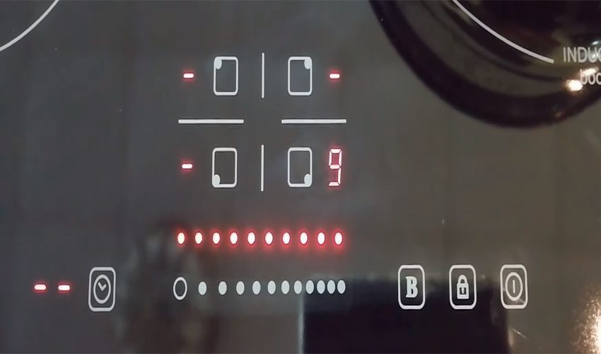 Bảng điều khiển của Bếp điện từ 4 bếp Grasso GS1-406