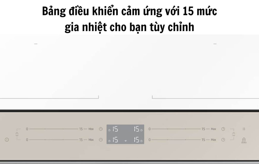 Bếp điện từ 4 vùng nấu Samsung Bespoke NZ64B5067YY/SV - Hàng chính hãng