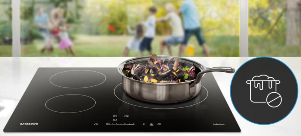 Bếp điện từ 4 vùng nấu Samsung NZ64B5066FK/SV - Hàng chính hãng