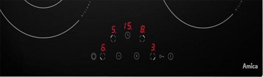 Bảng điều khiển của bếp điện từ Amica PH6220ZT