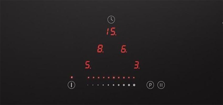 Bảng điều khiển của bếp điện từ Amica PI6512TFN