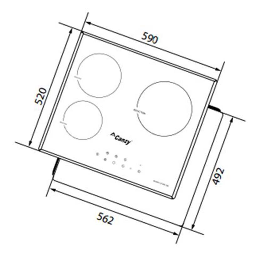 Bếp điện từ Canzy CZ 400-3SS - Hàng chính hãng