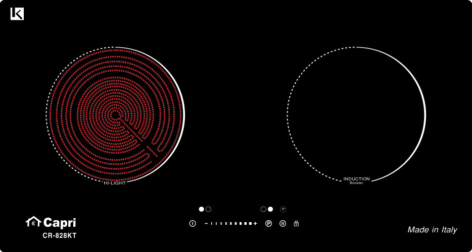 Bếp hồng ngoại điện từ Capri CR828KT - Hàng chính hãng
