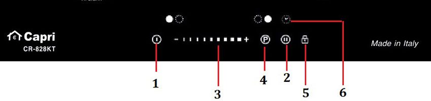 Bếp hồng ngoại điện từ Capri CR828KT - Hàng chính hãng