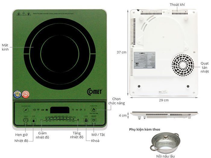 Bếp điện từ Comet CM5456