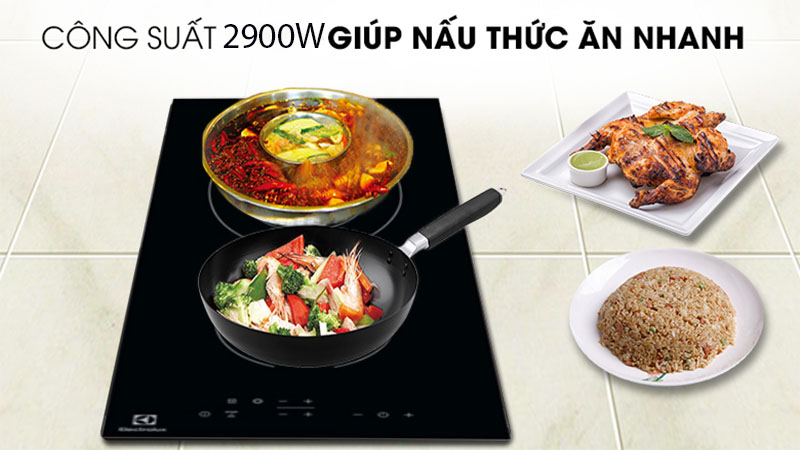 Công suất của Bếp điện từ đôi Electrolux EHF3320NOK