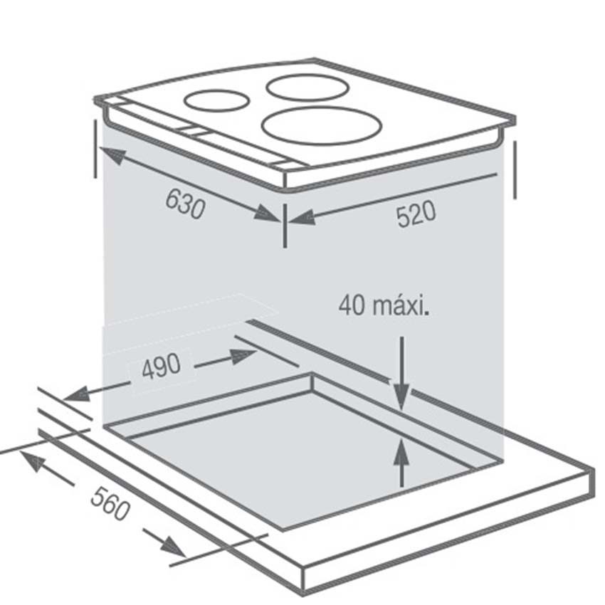 Bếp điện từ Fagor IF-30BLX - Hàng chính hãng