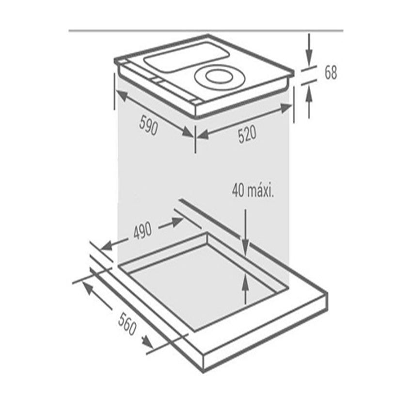 Bếp điện từ Fagor IF-ZONE33S - Hàng chính hãng