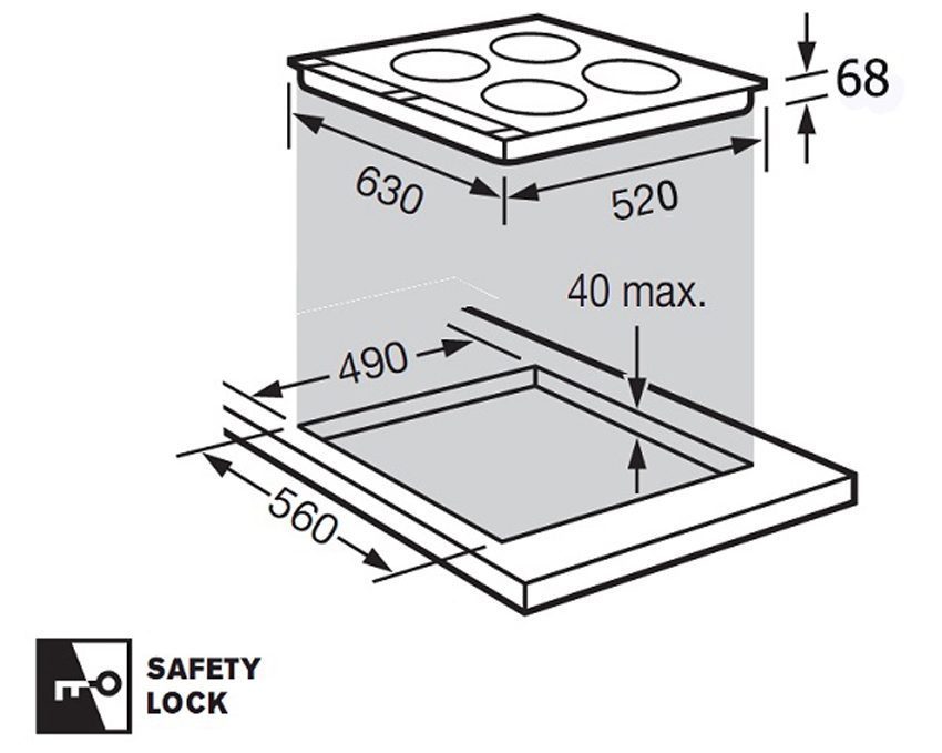 Bếp điện từ Fagor IF-ZONE40HS 