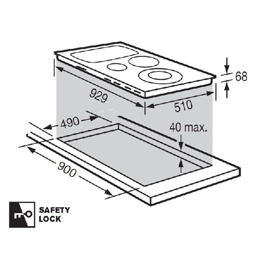 Bếp điện từ Fagor IF-ZONE90HBS - Hàng chính hãng