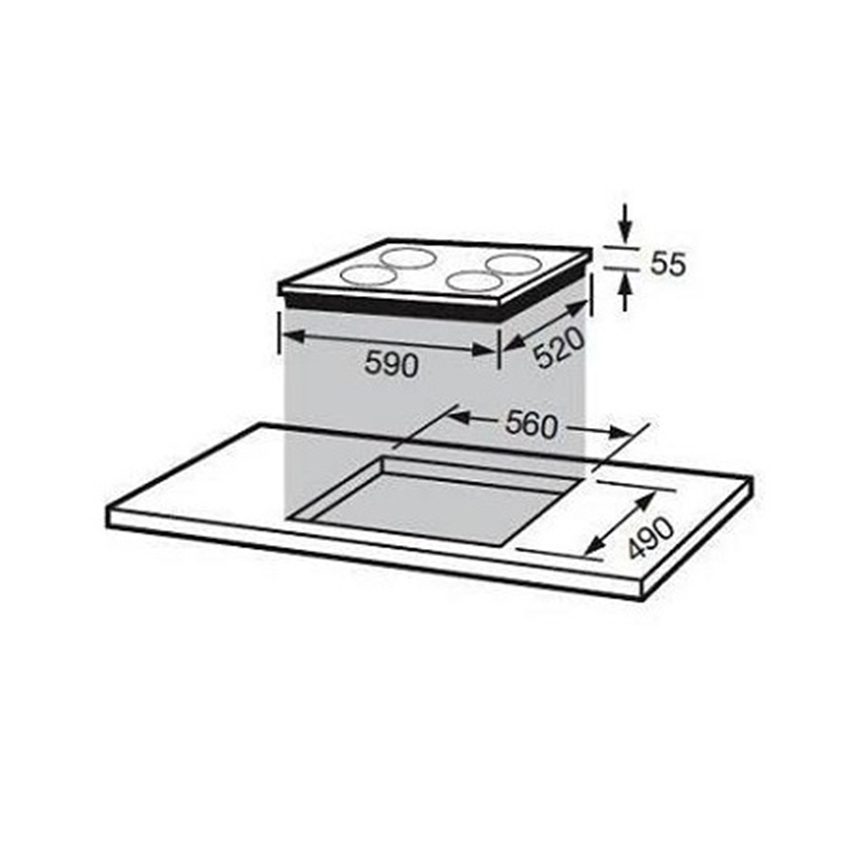 Bếp điện từ Fagor VF-SLIDE 60S - Hàng chính hãng