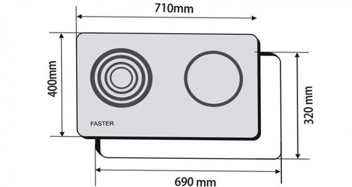 Bếp điện từ hồng ngoại Faster FS-740TE - Hàng chính hãng