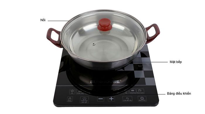 Bếp điện từ Sunhouse SHD6871 - Hàng chính hãng