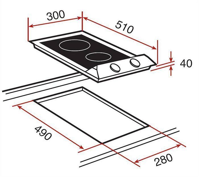 Bếp điện từ Teka VM 30 2P - Hàng chính hãng