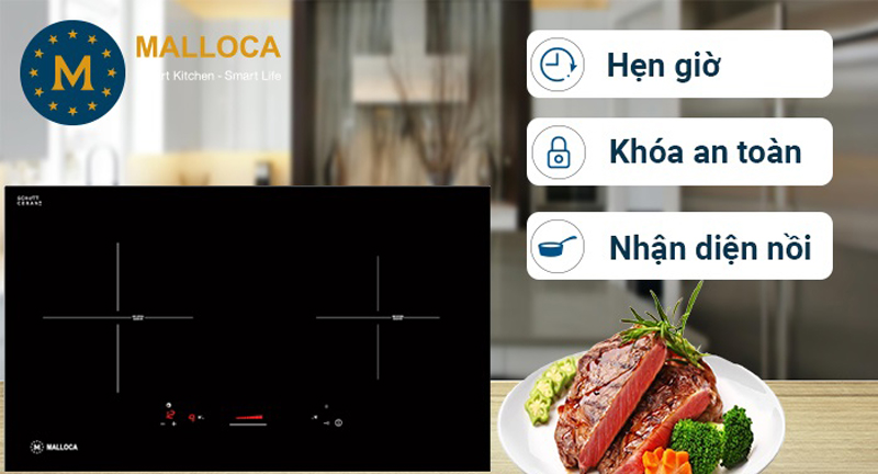 Bếp được trang bị nhiều tính năng ưu việt