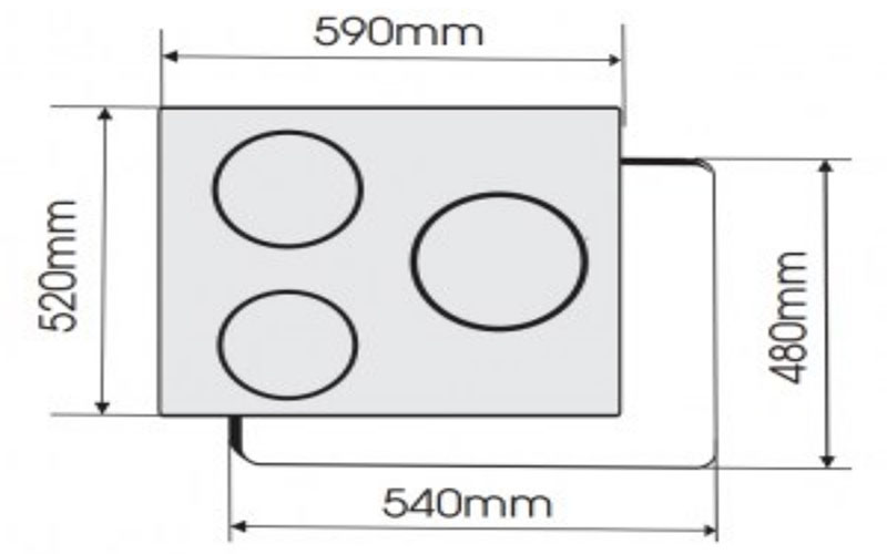 Bếp ba điện từ Faster FS-613SI - Hàng chính hãng