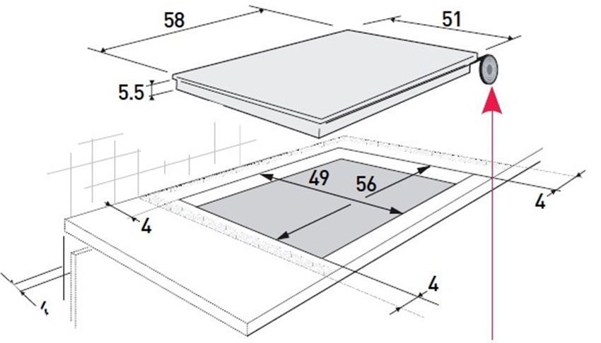 Bếp điện tư âm kính Brandt TV1020B - Hàng chính hãng