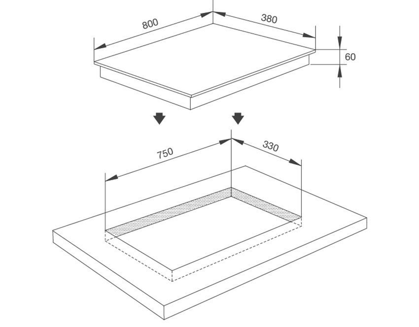 Bếp điện từ âm kính Malloca MH-03IS - Hàng chính hãng