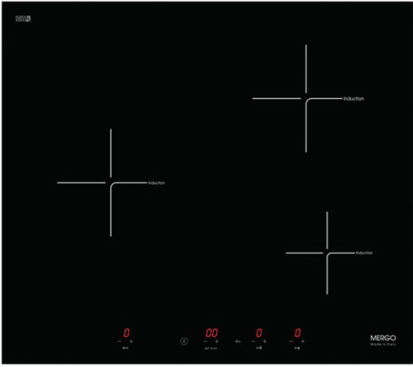Bếp điện từ ba âm kính Mergo MI-630T - Hàng chính hãng