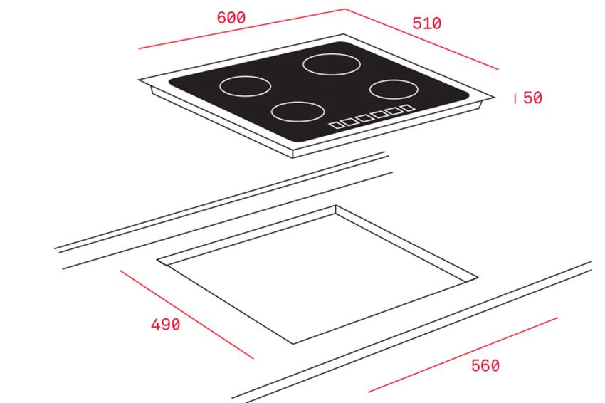 Bếp điện từ ba âm kính Teka IZ 6320 WHITE - Hàng chính hãng