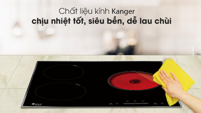 Bếp điện từ 3 vùng nấu Arber AB-559 - Hàng chính hãng