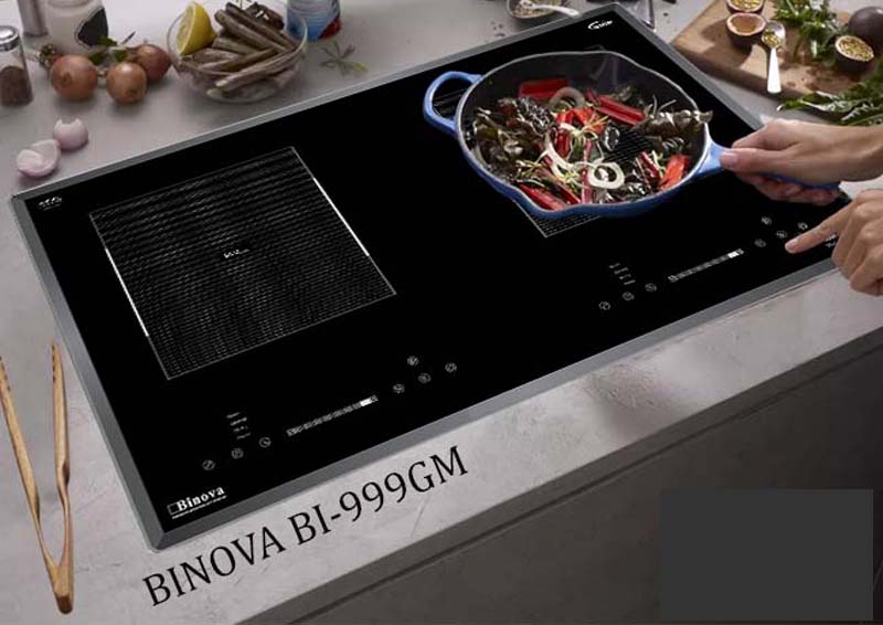Bếp điện từ đôi Binova BI-999GM - Hàng chính hãng