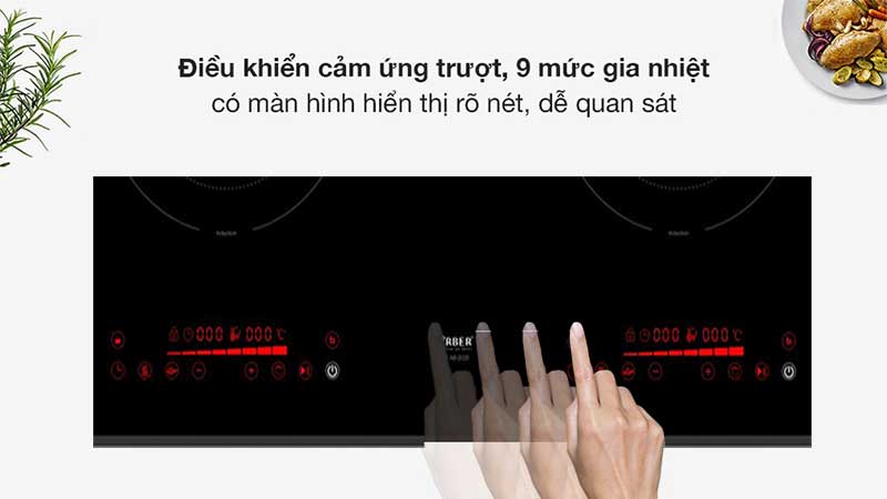 Điều khiển của Bếp điện từ đôi Arber AB-2020