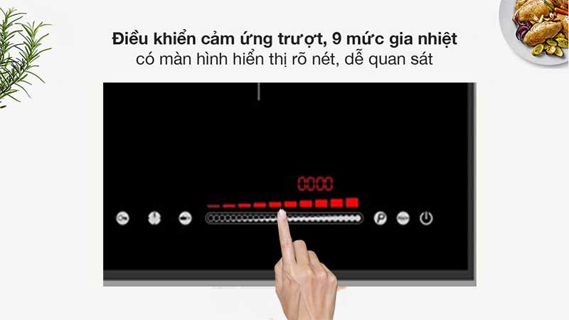 Bảng điều khiển của Bếp điện từ đôi Arber AB-2020NEW